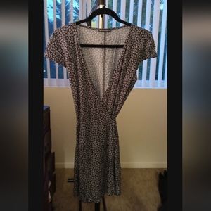 Brandy Melville Navy floral Wrap Dress